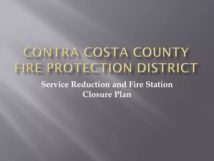 contra costa county fire protection district