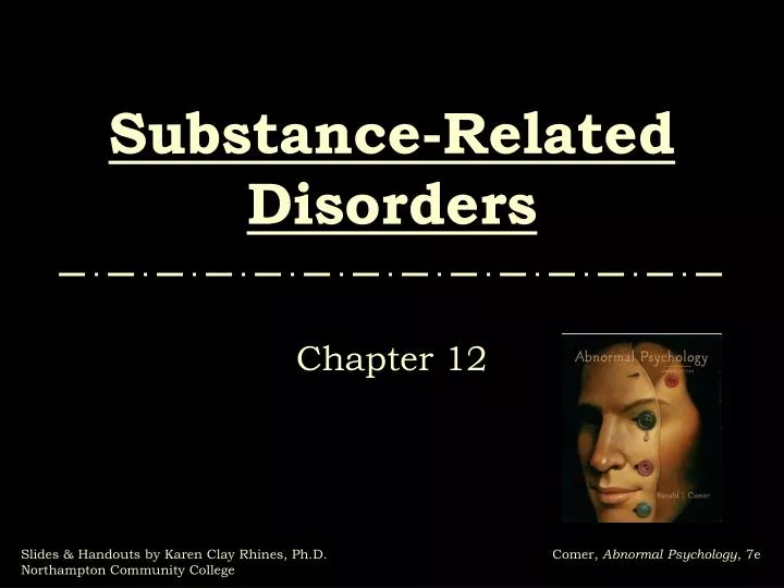 substance related disorders