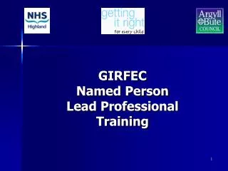 GIRFEC Named Person Lead Professional Training