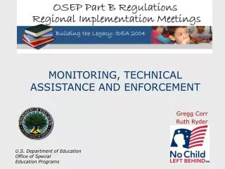 MONITORING, TECHNICAL ASSISTANCE AND ENFORCEMENT
