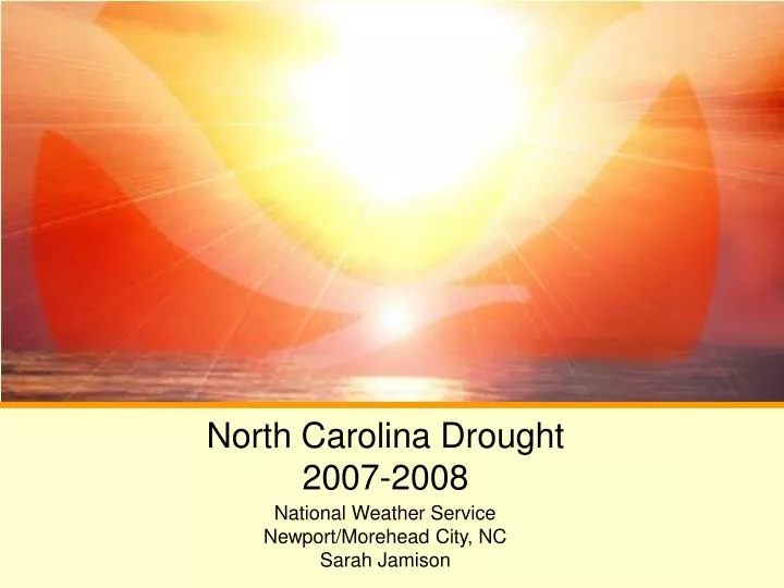 north carolina drought 2007 2008