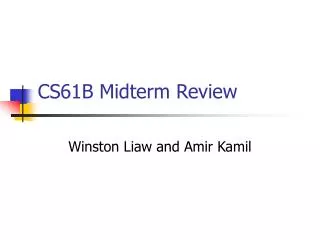 CS61B Midterm Review