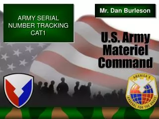 ARMY SERIAL NUMBER TRACKING CAT1