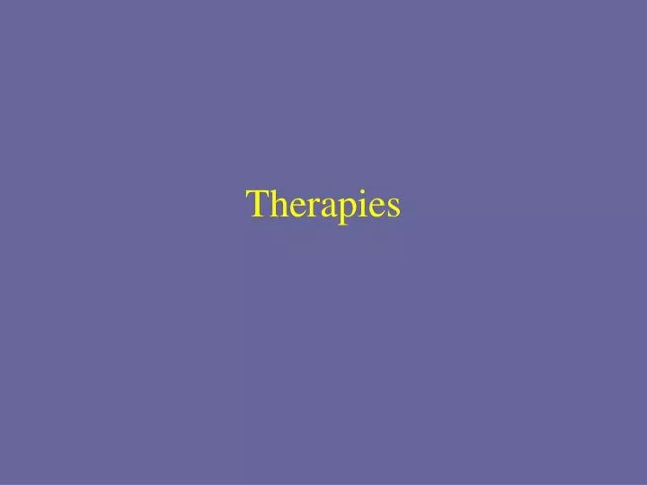 therapies