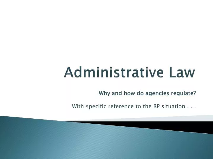 administrative law