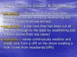 10.1 Shoreline Erosion &amp; Deposition