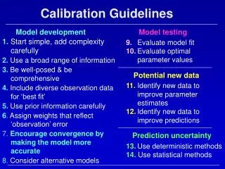 Calibration Guidelines