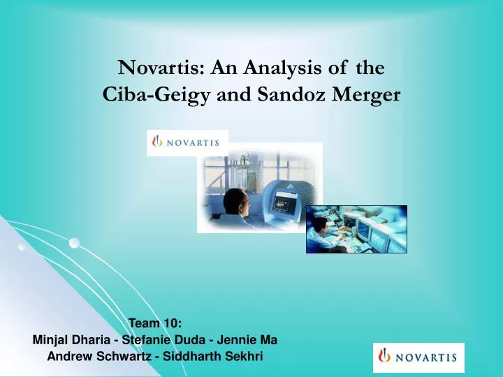novartis an analysis of the ciba geigy and sandoz merger