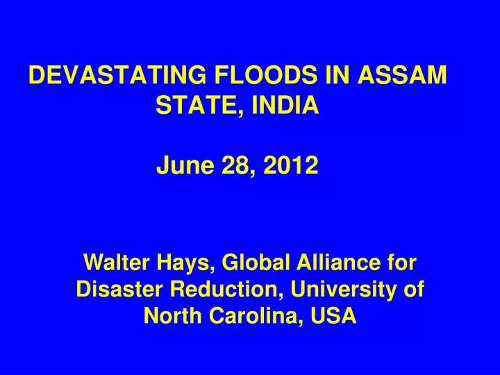 devastating floods in assam state india june 28 2012