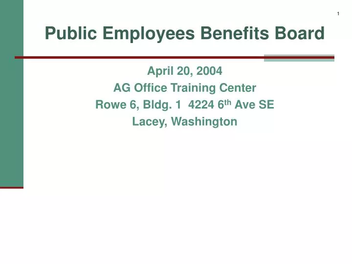 public employees benefits board