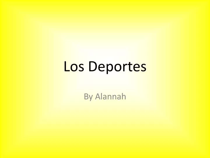 los deportes