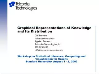 Graphical Representations of Knowledge and Its Distribution