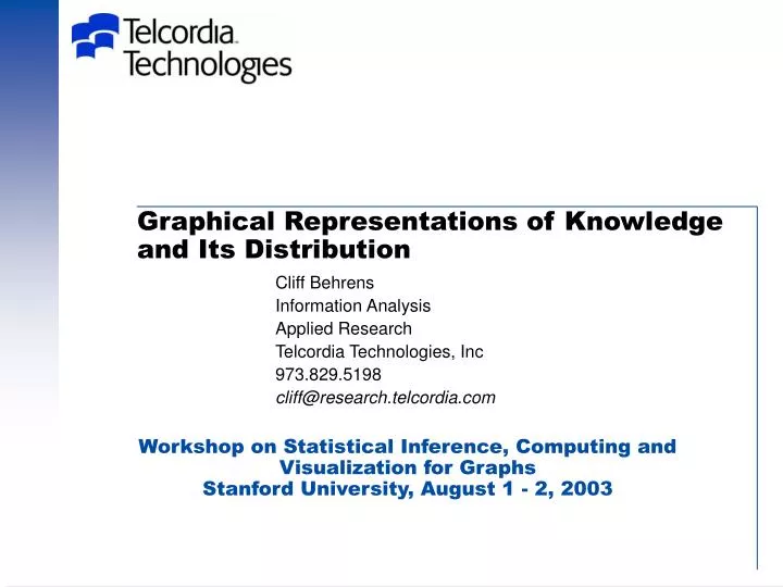 graphical representations of knowledge and its distribution