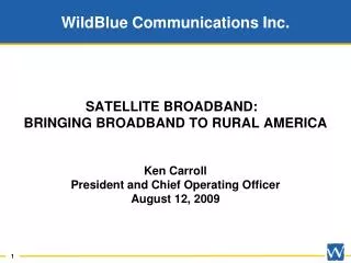 WildBlue Communications Inc.