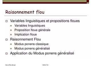 raisonnement flou