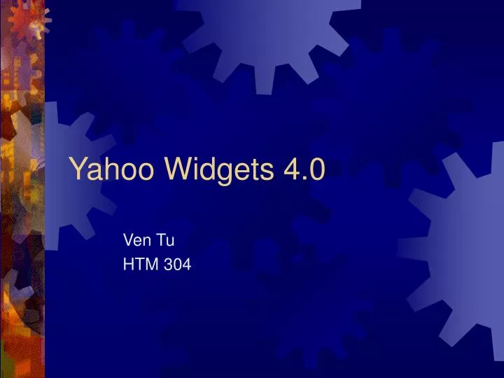 yahoo widgets 4 0
