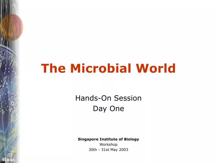 the microbial world