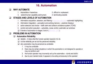 16. Automation