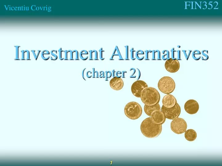 investment alternatives chapter 2