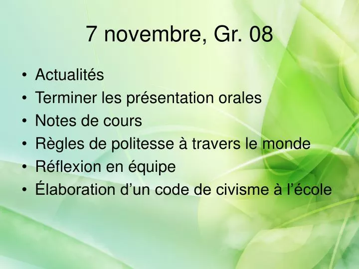 7 novembre gr 08