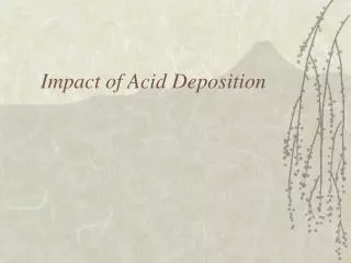 Impact of Acid Deposition