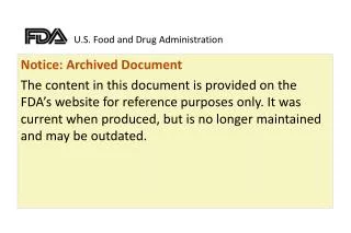 U.S. Food and Drug Administration