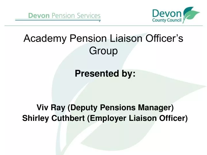 academy pension liaison officer s group