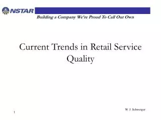 Current Trends in Retail Service Quality