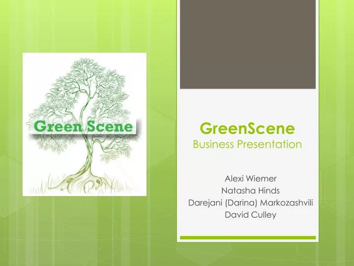 greenscene business presentation