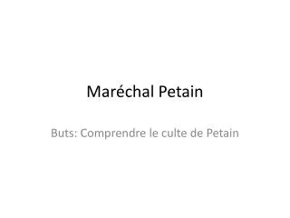 mar chal petain