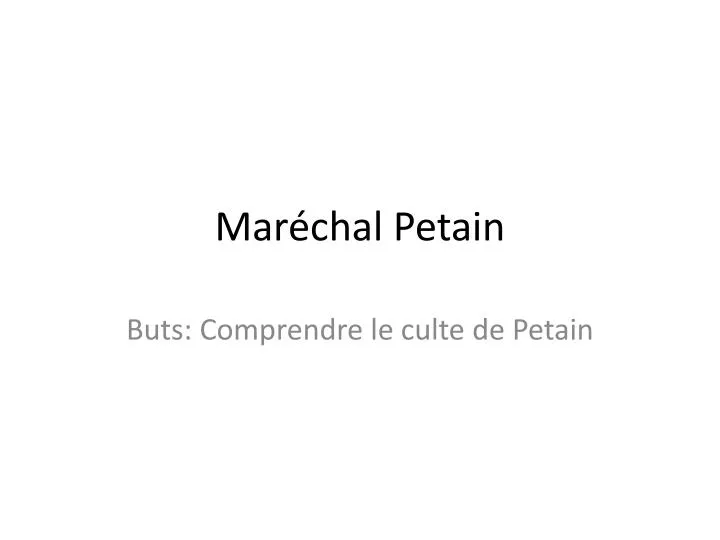 mar chal petain