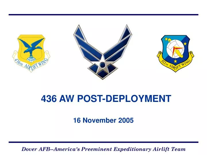436 aw post deployment