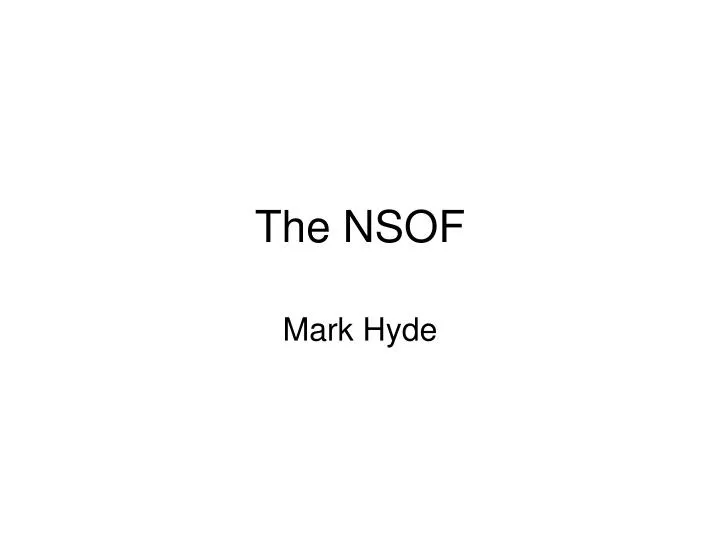 the nsof
