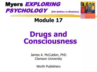 myers exploring psychology 6th edition in modules