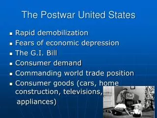 The Postwar United States