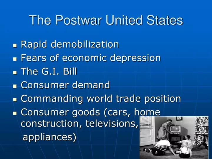 the postwar united states