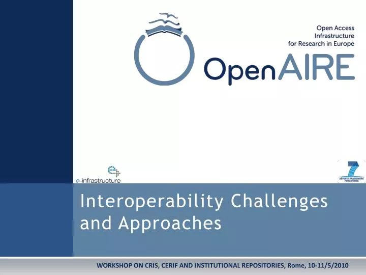 interoperability challenges and approaches