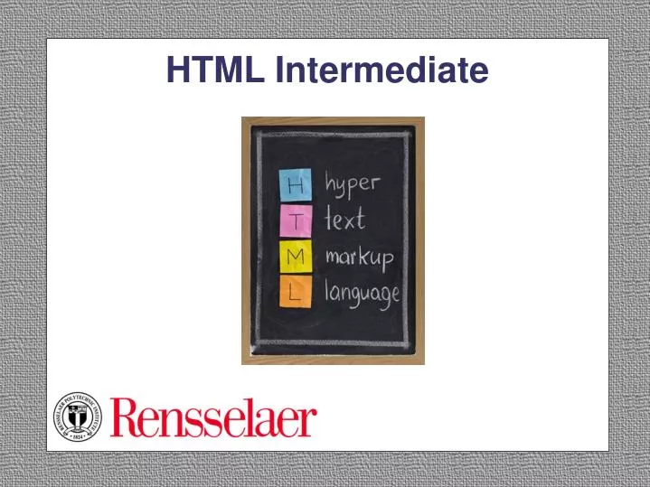 html intermediate