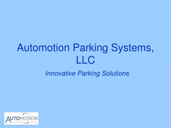 automotion parking systems llc