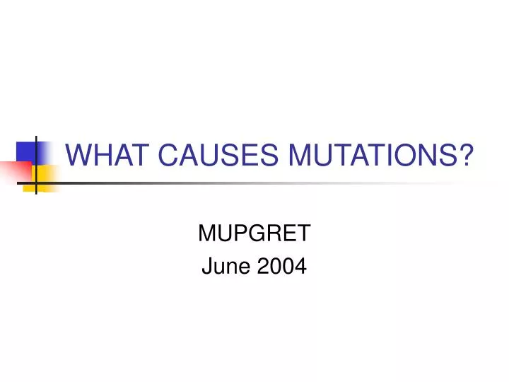 what causes mutations