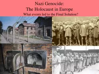 Nazi Genocide: The Holocaust in Europe