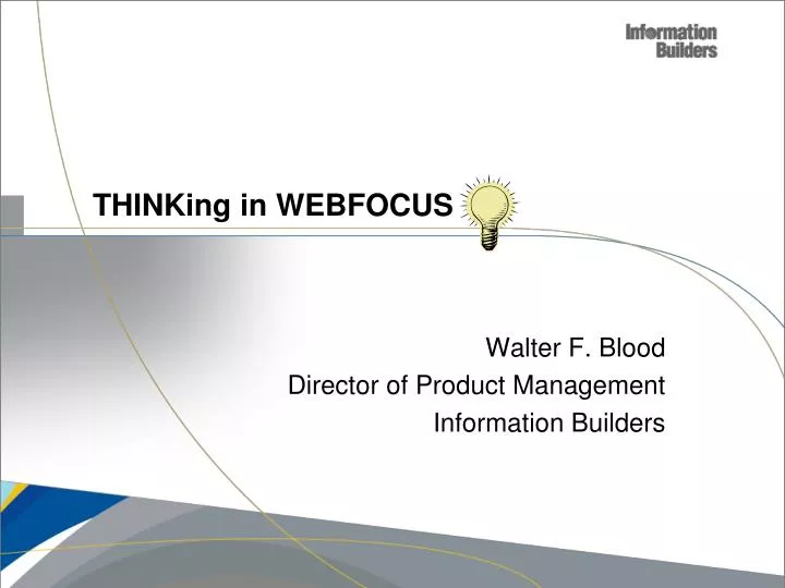 thinking in webfocus