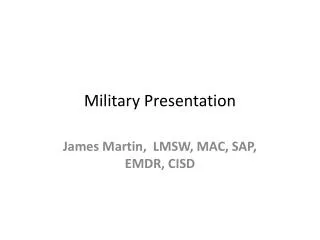 Military Presentation