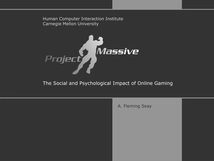 the social and psychological impact of online gaming
