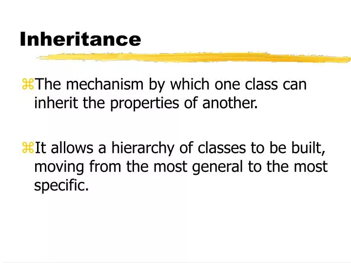 inheritance