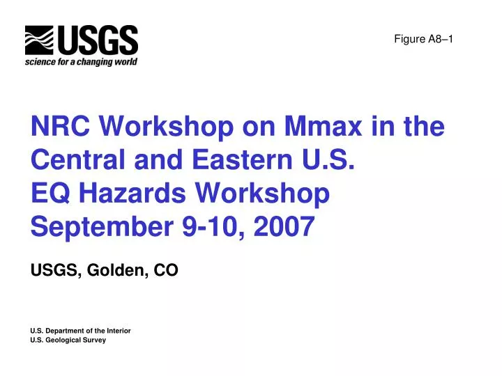 nrc workshop on mmax in the central and eastern u s eq hazards workshop september 9 10 2007