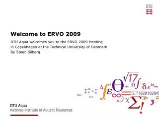 Welcome to ERVO 2009