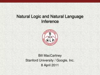 Natural Logic and Natural Language Inference