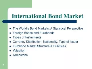 International Bond Market