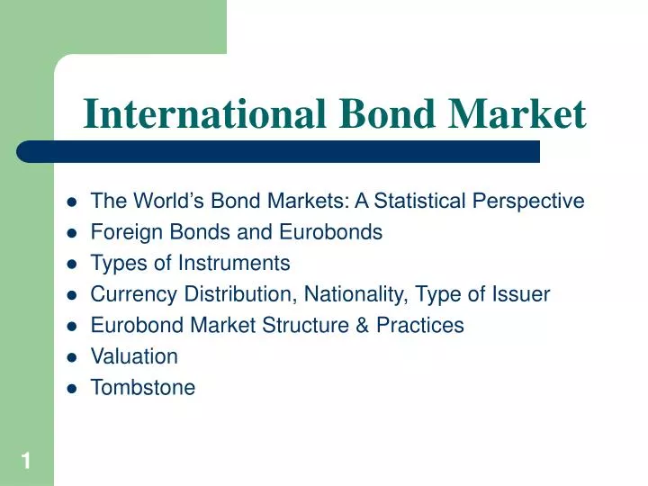 international bond market